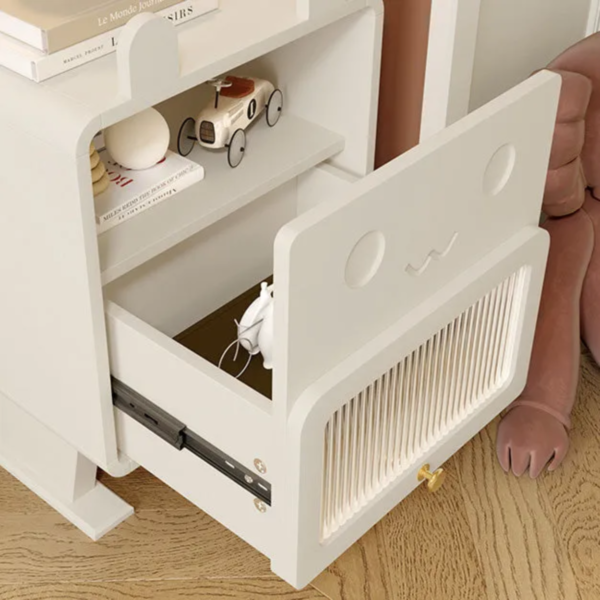 Woodbee craft "The Hopscotch" Handcrafted Kids Bunny Wooden Nightstand