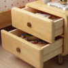 Woodbee craft "The Sylvan Curve" Handcrafted Rounded Edge Solid Wood Nightstand
