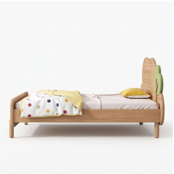 5 WoodBee Craft "The Meadow Drift" Handcrafted Kids Cloud Wooden Bed