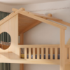 5 Woodbee craft "The Fairytale Cabin" Handcrafted Dollhouse Children Loft Bed