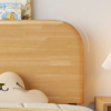 Woodbee craft "The Solstice Curve" Handcrafted Natural Curved Solid Wood Bed