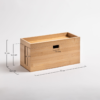 WoodBee Craft "The Cord Vault" Handcrafted Wooden Cable Box Organizer