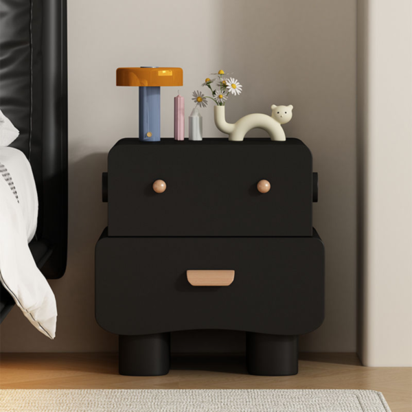 Woodbee craft "The Playful Pal" Handcrafted Kids Two Drawer Bedside Nightstand