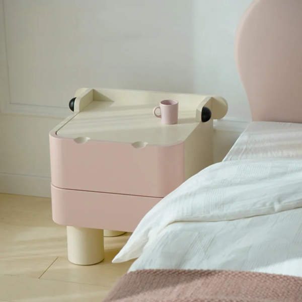 6 Woodbee craft "The Happy Hippo" Handcrafted Kids Animal Wooden Nightstand