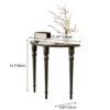 6 Woodbee craft "The Antoinette" Handcrafted French Roman Column Console Table