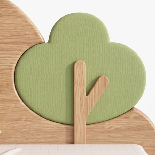 6 WoodBee Craft "The Meadow Drift" Handcrafted Kids Cloud Wooden Bed
