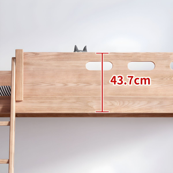 6 WoodBee Craft "The Timber Loft" Natural Solid Wood Bunk Bed Frame