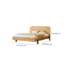 Woodbee craft "The Solstice Curve" Handcrafted Natural Curved Solid Wood Bed