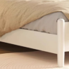 6 WoodBee Craft "The Daisy Belle" Handcrafted White Scalloped Spindle Wooden Bed