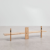 WoodBee Craft "The Kanso Tier" Handcrafted Acacia Wood Wall Shelf Unit