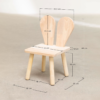 Woodbee craft "The Hopscotch" Handcrafted Wooden Bunny Chair