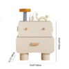 Woodbee craft "The Playful Pal" Handcrafted Kids Two Drawer Bedside Nightstand