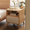 7 Woodbee craft "The Nordic Haven" Handcrafted Scandi Tapered Leg Wooden Nightstand
