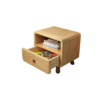 Woodbee craft "The Sylvan Curve" Handcrafted Rounded Edge Solid Wood Nightstand