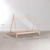 7 WoodBee Craft "The Nomad Tent" Handcrafted Kids Teepee Bed with Trundle