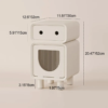 8 Woodbee craft "The Little Bot" Handcrafted Kids Robot Wooden Bedside Nightstand
