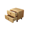 Woodbee craft "The Sylvan Curve" Handcrafted Rounded Edge Solid Wood Nightstand
