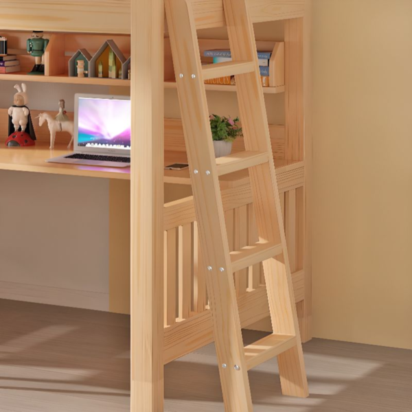 8 Woodbee craft "The Fairytale Cabin" Handcrafted Dollhouse Children Loft Bed
