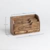 8 WoodBee Craft "The Kanso Tier" Handcrafted Wooden Desk Mail Organizer