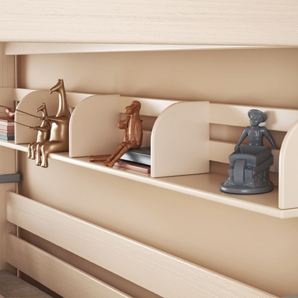 Woodbee craft "The Citadel Haven" Handcrafted Wooden Bunk Bed Ladder Staircase