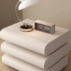 Woodbee craft "The Dune Capsule" Handcrafted Pill Curved Wooden Nightstand