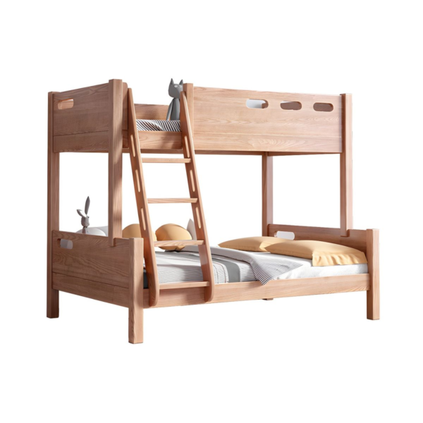 9 WoodBee Craft "The Timber Loft" Natural Solid Wood Bunk Bed Frame