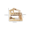 9 Woodbee craft "The Fairytale Cabin" Handcrafted Dollhouse Children Loft Bed