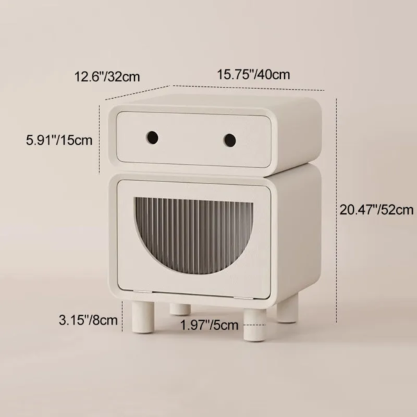 9 Woodbee craft "The Little Bot" Handcrafted Kids Robot Wooden Bedside Nightstand